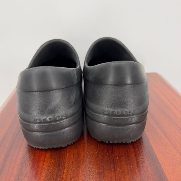 Crocs Women's 11 Black Work Clogs Slip-Resistant Dual Crocs Comfort - Picture 6 of 10